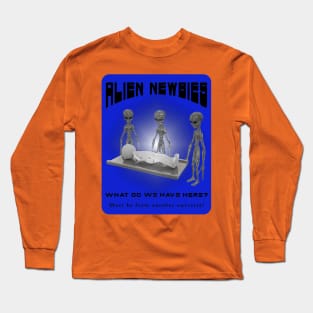 Alien Newbies - Blue and Black Long Sleeve T-Shirt